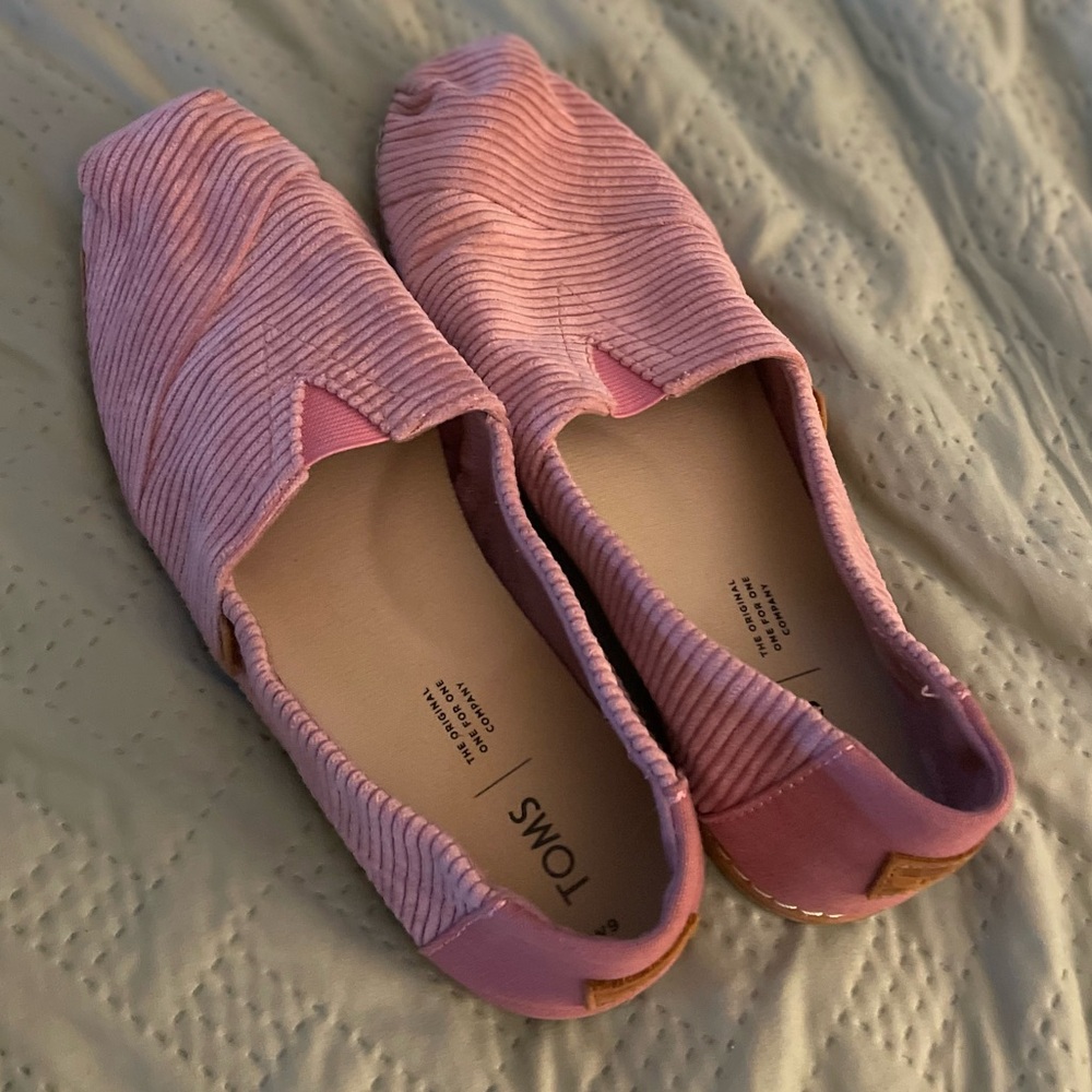 TOMs Light Mauve Corduroy Women's Classics